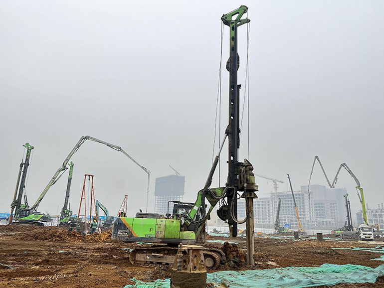 Tysim star small sized rotary drilling rigs work for urban and civil construction4